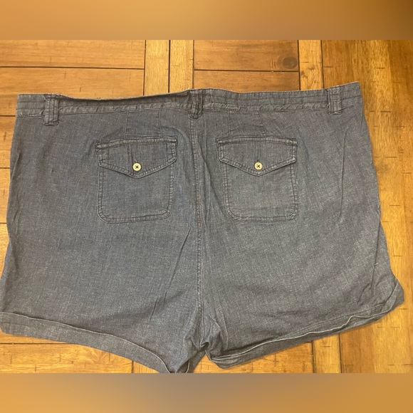 Military Short Short - Chambray Medium Wash - Picture 7 of 7